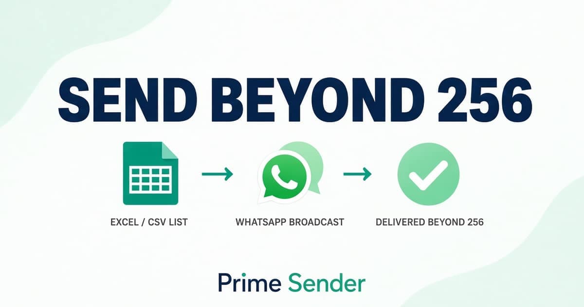 WhatsApp broadcast list 256 limit explained